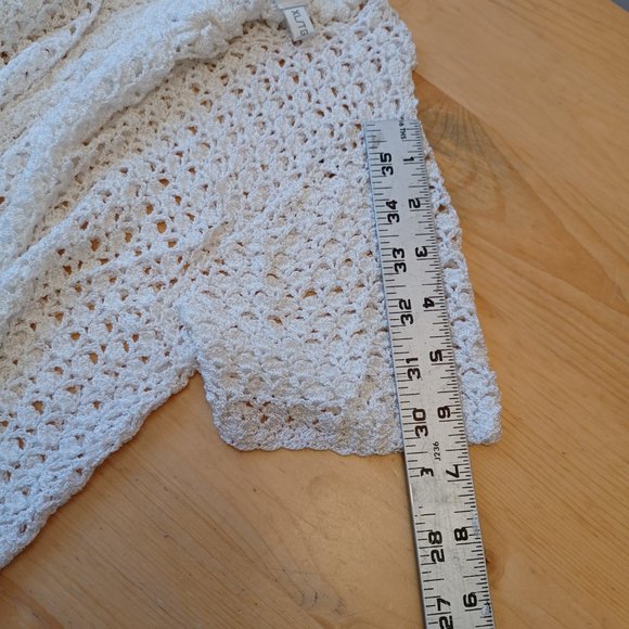 Beta's Choice White Crocheted Sweater - (3194) - Picture 11 of 11